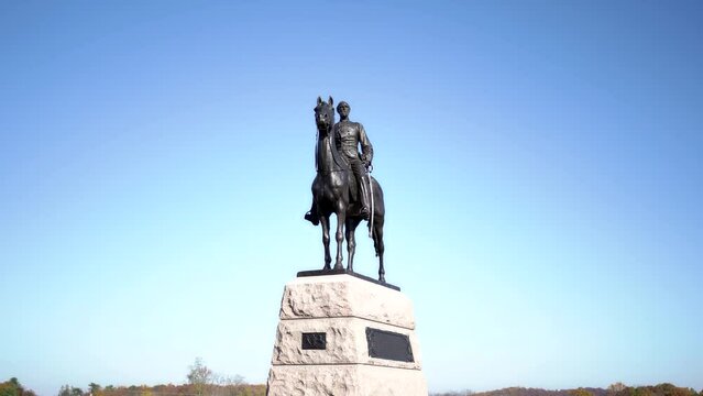 Monument to Major General George Gordon Meade at Gettysburg Battlefield