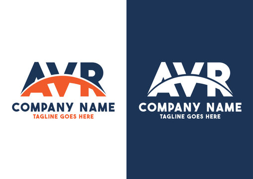 Letter AVR logo design vector template, AVR logo