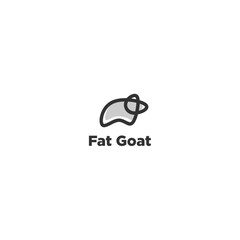 fat goat logo vector designs template