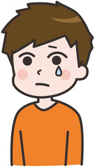 悲しむ男性のイラスト