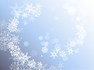 雪の結晶の背景イラスト