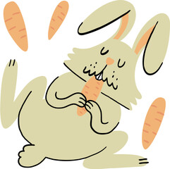 Rabbit Illustration.