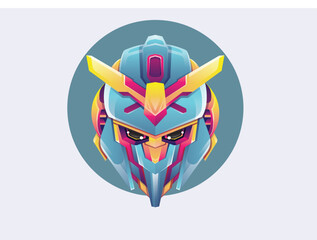 Head robot gradient color