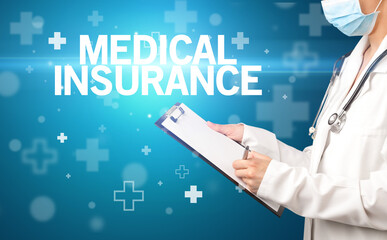 doctor writes notes on the clipboard