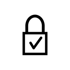 padlock ,icon,symbol,vector,template, flat