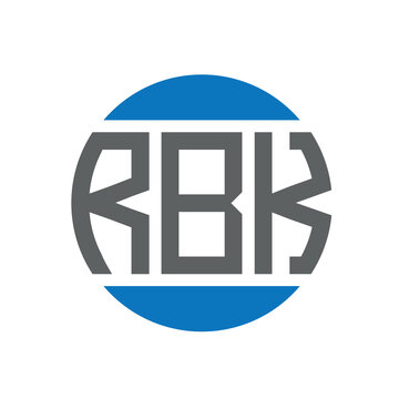 RBK letter logo design on white background. RBK creative initials circle logo concept. RBK letter design.