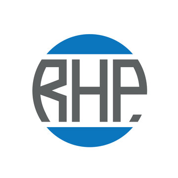 RHP letter logo design on white background. RHP creative initials circle logo concept. RHP letter design.