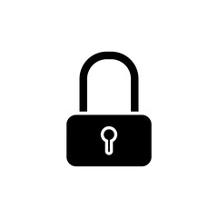 padlock ,icon,symbol,vector,template, flat,black