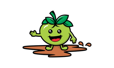 green tomato cartoon