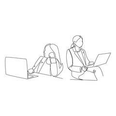 people working together