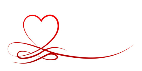 Symbol of the stylized red heart.