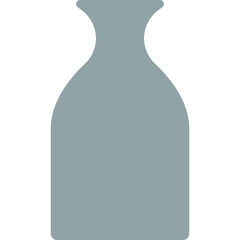 boho vase flat illustration