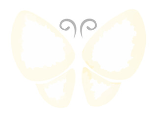 モンシロチョウのイラスト　PNG