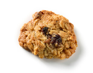 freshly baked oatmeal cookie