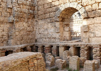 ancient bathhouse excavations of Perge in Turkey. High quality photo
