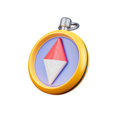 Obraz premium 3d compass icon isolated