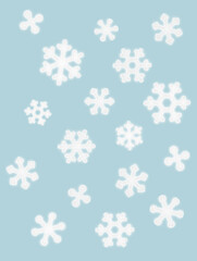 Fototapeta na wymiar snowflakes pattern