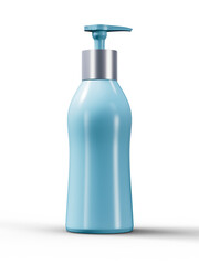Cosmetic pump bottle icon 3d cutout