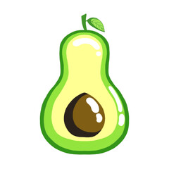 cute avocado cartoon