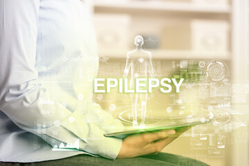 Electronic medical record, tech concept