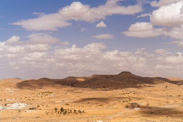 Plakat View of the Tataouine region - southern Tunisia