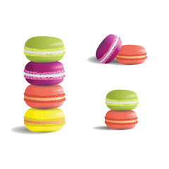 cartoon macaron vector illustration design