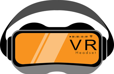 VR Glasses-Headset for Metaverse Technology. Visual reality concept. head-mounted device that provides virtual reality for the wearer.  