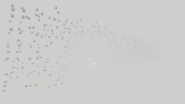 The white box  on dim light gray background feels like packages, parcels, or data sent to the customer
