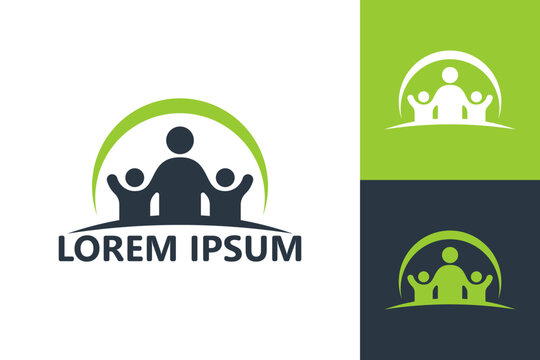 Parenting logo template design vector