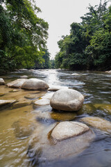 Upstream river at Sungai Kampar, Gopeng, Perak.