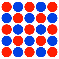 Red Blue dots vector background. Red blue doted background.