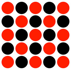 Red black dots vector background. Red black doted background.