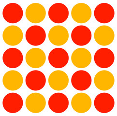 Red yellow dots vector background. Red yellow doted background.
