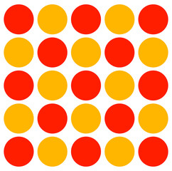 Red yellow dots vector background. Red yellow doted background.