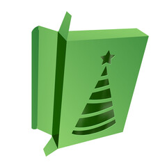 Christmas box mockup
