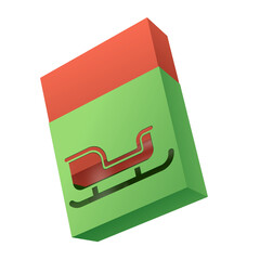 Christmas box mockup