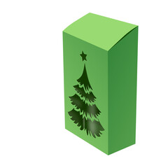 Christmas box mockup