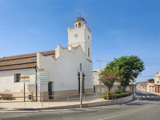 Vega Baja del Segura - Benijofar - Vistas y paisajes en este municipio de Alicante: iglesia, plaza, noria &aacute;rabe y Parque Ca&ntilde;ada Mars&aacute;