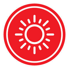 Sun protection factor icon, uv radiation block symbol, sun protect skin vector illustration