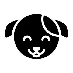 Fototapeta premium dog face cartoon icon