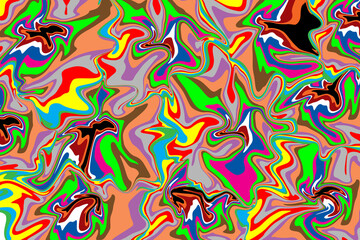 abstract multicolor liquid or marble pattern.