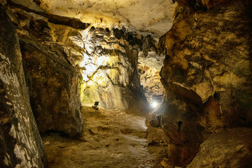 Naklejka na ściany i meble The Magura Cave from north western Bulgaria close to Belogradchik in Vidin Province. 
