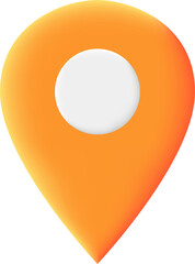 Modern 3d pin illustrations. Map location pointer. Navigation icon for web, banner, logo or badge.