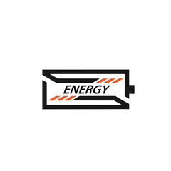 Obraz premium charge logo energy technology symbol logo