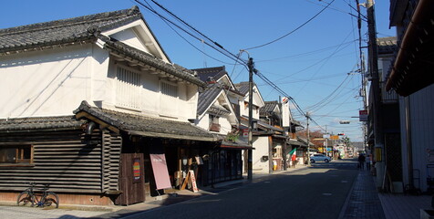 Fototapeta premium 丹波篠山市二階町通 古い町並み