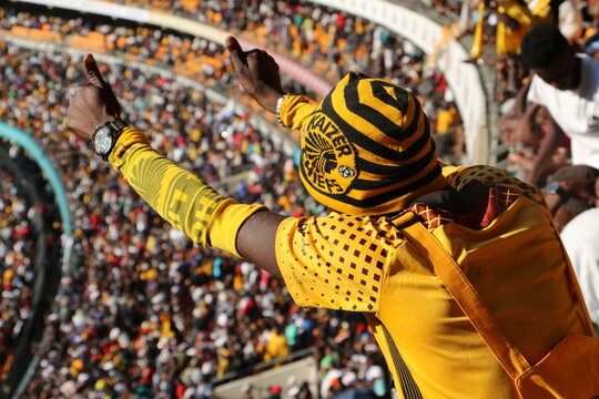 FNB Stadium, Soweto, Johannesburg, South Africa, 29 October 2022, Chiefs soccer fans at the Soweto Derby