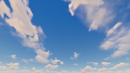 clouds in the sky, 3d render