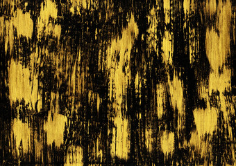 黒地に筆で金色の流線を描いた背景画像