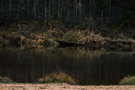 The depressing cinematic look of river.