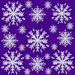 Fototapeta na wymiar seamless pattern with snowflakes